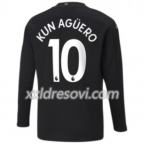 Manchester City Sergio Aguero 10 Drugi Nogometni Dres 2020-2021 Dugim Rukavima